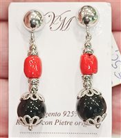 Orecchini Vidali Gioielli Donna in Argento Onice ORAR-67-34 - ORAR-67-34